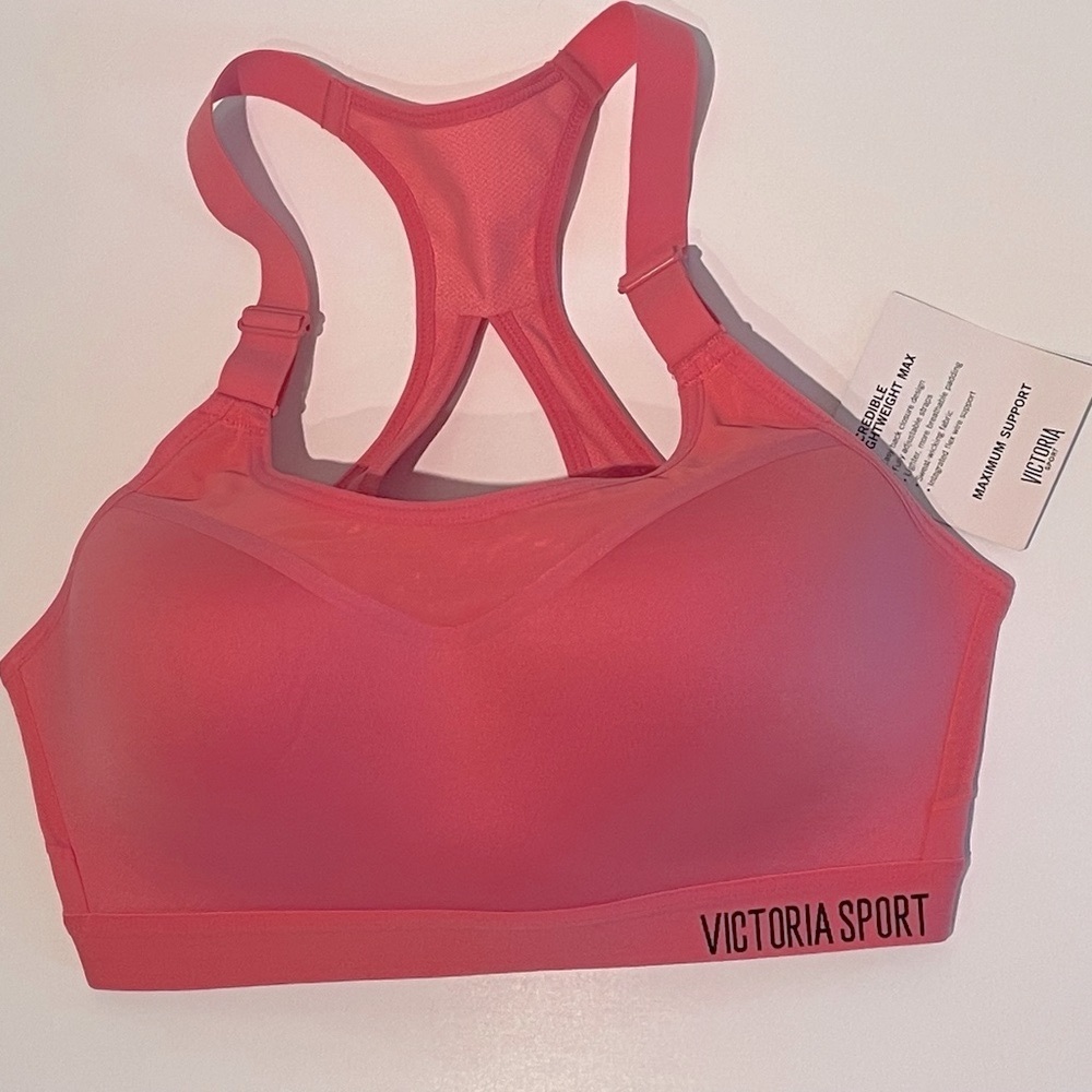 NWT! 32D Victoria Secret Sport Incredible Lightweight Max Sports Bra - Pink